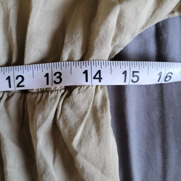 Lovestitch Linen Blend Cardigan Size Medium Bohemian Sheer Lightweight Crochet - Picture 5 of 8